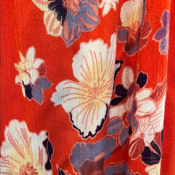Free People Floral Red Sleeveless Top - Picture 6 of 13